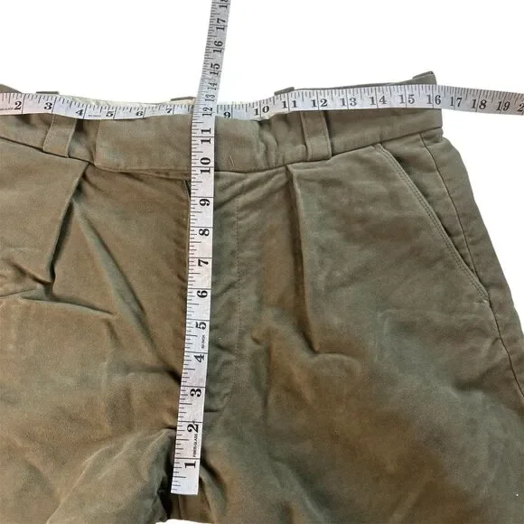 James Purdey Vtg Olive Moleskin Hunting Breeks Shooting Trousers 32x23